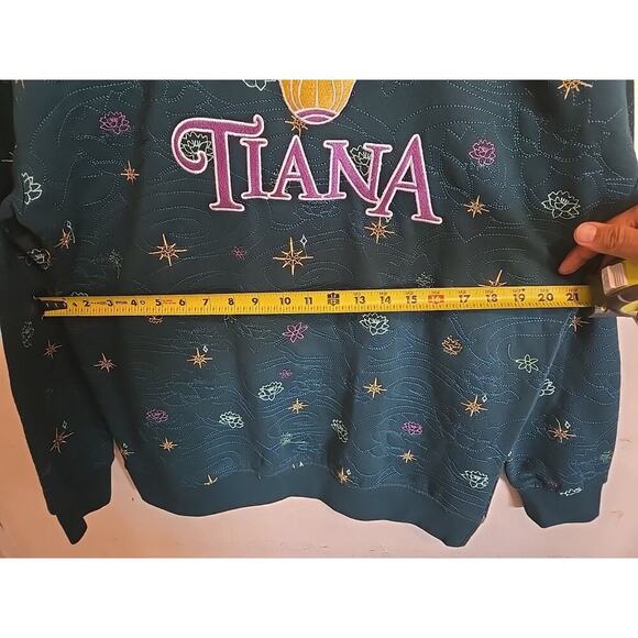 Boxlunch Disney The Princess and the Frog Tiana Embroidered Icons Sweatshirt S - Picture 8 of 9